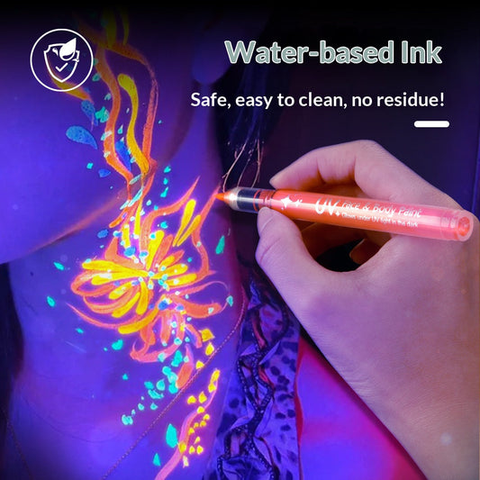 🎅 Offres spéciales de Noël €14.9!! ⚡ 50K+ VENDU! 🎁 8 stylos de peinture de visage de marqueurs de corps de couleur