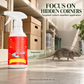 Illustration of a rat moving away from a treated storage shelf edge