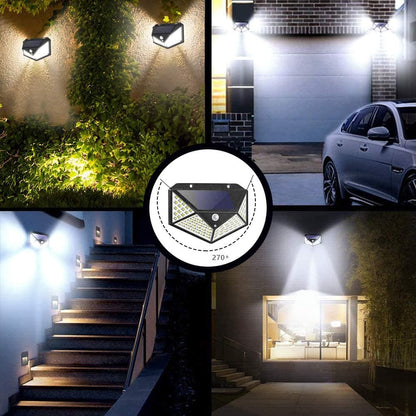 Lampes solaires à détecteur de mouvement – Éclairage extérieur lumineux