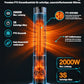 🔥[Seulement 1 kWh par semaine] Chauffage soufflant cheminée 3D haut de gamme | Chauffage rapide en 3 secondes | Classe énergétique A+++ | Mode économie d'énergie IA