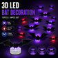 Décoration murale LED chauve-souris 3D pour Halloween 🦇