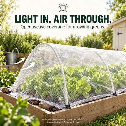 🥬 50 % DE RÉDUCTION MAINTENANT ! Filet de protection pour potager en maille fine et résistante – Protection et culture 2 en 1, barrière anti-insectes sans pesticides, laisse passer l'air et la lumière