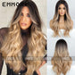 Magnifique perruque aux cheveux longs et bouclés