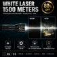 🔥 Lampe torche laser blanche zoom ultra-lumineuse 'Tongtianpao'