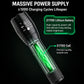 🔦 50 % DE RÉDUCTION MAINTENANT ! Lampe torche ultra-puissante en aluminium résistant – Éclairage et autonomie 2 en 1, faisceau intense pour camping, urgence et extérieur