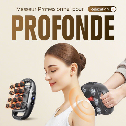 Pistolet de massage musculaire multifonctionnel automatique à 12 têtes