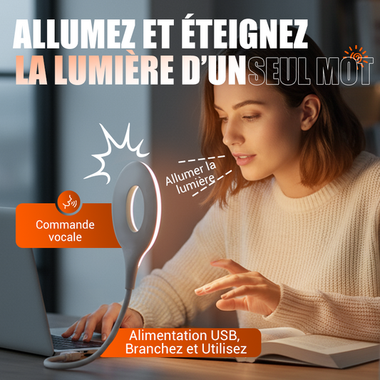 🏆Lampe LED USB à commande vocale haute technologie⚡👑