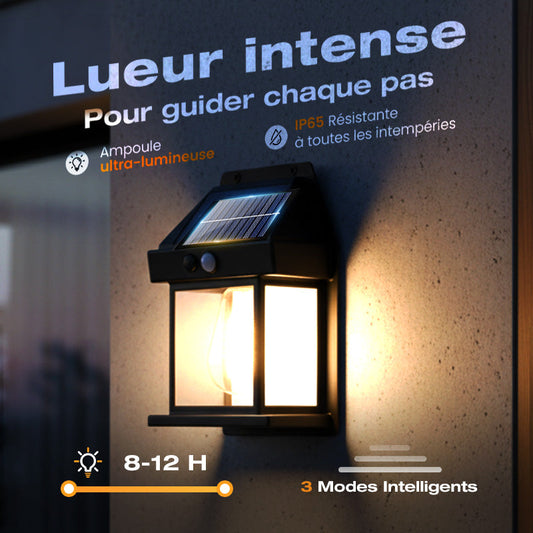 Offre spéciale Nouvel An : 50 % de réduction sur tout ! 🔥Applique murale solaire à détecteur de mouvement en tungstène