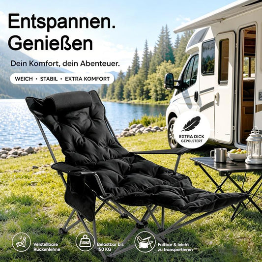 🪑 50% DE RABATT ! 🌿 Trgbarer verstellbarer Klappstuhl für Außenbereich – Léger, stable et pratique – Idéal pour le jardin, le camping, la plage ou la terrasse – un transport et une construction simples 🏕️✨