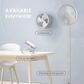 🌀 PROMO LIMITÉE 57% DE RÉDUCTION ! 🔋 Ventilateur Télescopique Pliable Rechargeable USB – Silencieux, 180° Rotatif, 4 Vitesses, Portable ✨