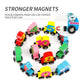 🧩 50% DE RÉDUCTION SOLDES! ✨ Puzzle Magnétique Chiffres & Lettres avec Voiture en Bois - Jeu Éducatif pour Apprendre l'Alphabet et les Nombres 🚗🔤