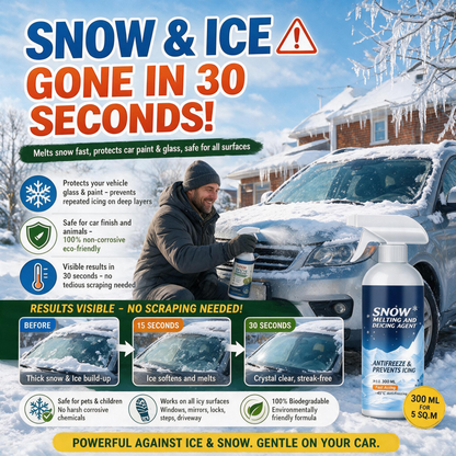 🧊 Déneigeur et dégivrant très efficace ; convient au déneigement à grande échelle et au dégivrage des véhicules.