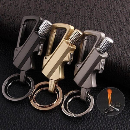 🔥💖 PROMO -50% ! Porte-clés Briquet à Silex – apparence, Rechargeable & 10 000 Utilisations | Survie, Camping & Cadeau (4 Modèles)