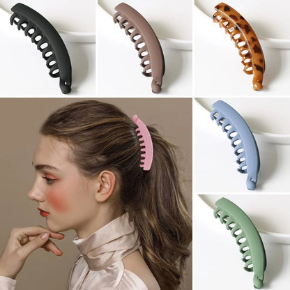 🦈 50 % DE RÉDUCTION MAINTENANT ! Clip requin en résine robuste pour cheveux épais – Maintien et style 2 en 1, prise solide sans glisser ni laisser de marques, pour chignon, demi-queue et coiffure du quotidien