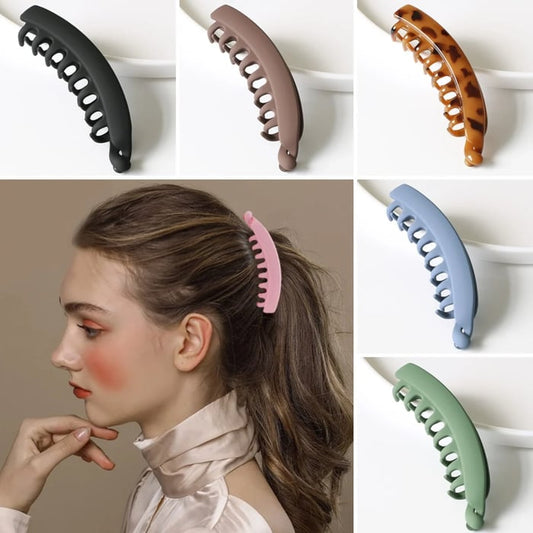 🦈 50 % DE RÉDUCTION MAINTENANT ! Clip requin en résine robuste pour cheveux épais – Maintien et style 2 en 1, prise solide sans glisser ni laisser de marques, pour chignon, demi-queue et coiffure du quotidien