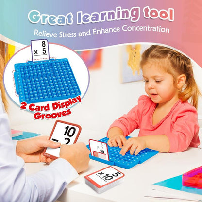 Cartes éclair de mathématiques + tableau de mathématiques, jouets anti-stress mathématiques 🎁Meilleurs cadeaux d'anniversaire pour bébé