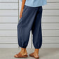 💞Pantalon large à jambes droites pour femme – Coton et lin respirants, coupe flatteuse et poches pratiques 👖