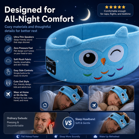 Casque audio Bluetooth pour enfants avec bandeau