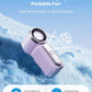 💨Mini ventilateur portable avec affichage LED –👍 Ventilateur de poche turbo 5 vitesses.✨ Rechargeable par USB, refroidissement rapide idéal pour les voyages et le maquillage. Cadeau parfait. Réfrigération portable.