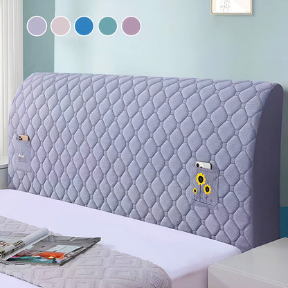 🛏️50% DE RÉDUCTION LIMITÉE!✨Housse Rembourrée pour Tête de Lit🛌Protection Douce et Antidérapante en Velours avec Fermeture Élastique🌟