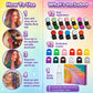 🔥Dernier jour : 50 % de réduction !🌈 Kit d’applicateurs de craies capillaires temporaires 12 couleurs