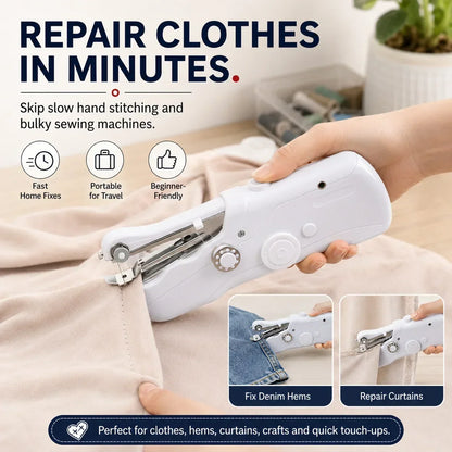 🔥PROMOTION EXCEPTIONNELLE : 49 % DE RÉDUCTION !🧵 Mini machine à coudre électrique – Légère, portable et facile à utiliser ! ✨