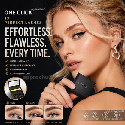👁️🎀Achetez-en 2 obtenez-en 1 gratuit🔥🔥Kit 3 en 1 : eye-liner et tampon pour les cils inférieurs