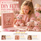 🎀50 % DE RÉDUCTION🎁Kit de patchwork en feutrine à faire soi-même Forêt enchantée rose