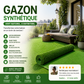 🌿 Gazon synthétique pour le jardin