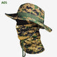 Chapeau de pêche et masque de camouflage 2 en 1