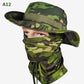 Chapeau de pêche et masque de camouflage 2 en 1