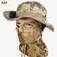 Chapeau de pêche et masque de camouflage 2 en 1