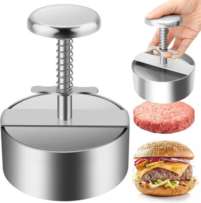 🥳MEILLEURE VENTE 2026🥾 Presse à viande pour hamburgers – Acier inoxydable 304 de qualité alimentaire – Antiadhésif, résistant à la rouille – Compatible lave-vaisselle – Idéal pour les fêtes ! 🛡️💨