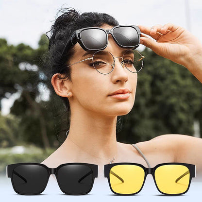 Lunettes de soleil de protection polarisées UV à double usage