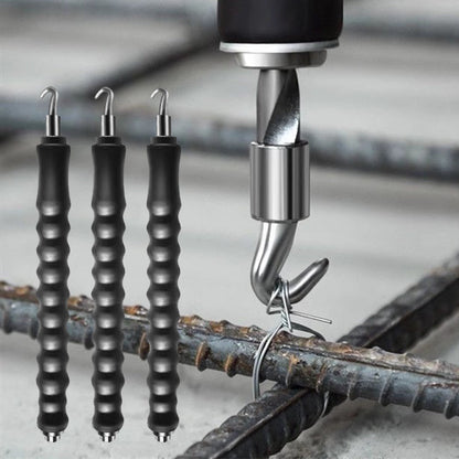 🔩 50 % DE RÉDUCTION MAINTENANT ! Crochet à ferrailler en acier trempé – Attache et serrage 2 en 1, tourne et serre les fils d'attache rapidement sans glisser, pour chantiers, ferraillage et ateliers
