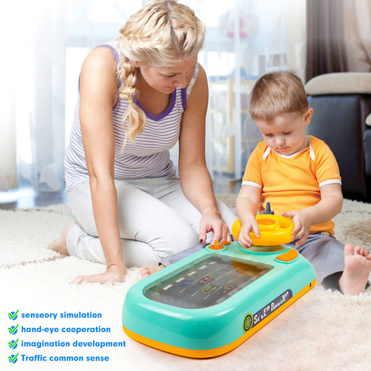 📢 50 % de réduction !!! Volant de conduite interactif pour enfants – sons, musique & jeu éducatif dès 3 ans ! 🎁🚗