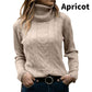 Pull col roulé tricoté à manches longues pour femme