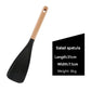 Spatule à salade en silicone avec manche en bois