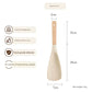 Spatule à salade en silicone avec manche en bois