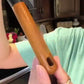 Spatule à salade en silicone avec manche en bois