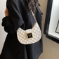 Sac à bandoulière matelassé à motif boulettes pour femme