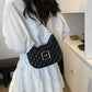 Sac à bandoulière matelassé à motif boulettes pour femme