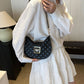 Sac à bandoulière matelassé à motif boulettes pour femme