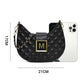 Sac à bandoulière matelassé à motif boulettes pour femme