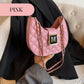 Sac à bandoulière matelassé à motif boulettes pour femme