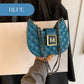 Sac à bandoulière matelassé à motif boulettes pour femme
