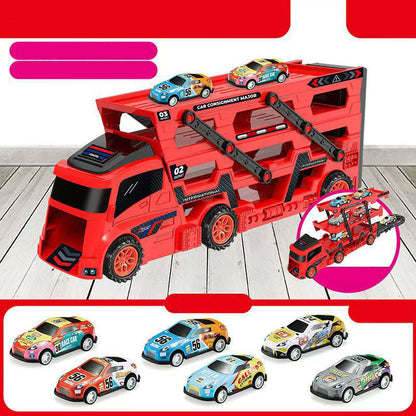 Camion porte-voitures jouet avec lanceur