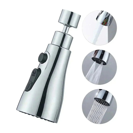 🔥50% de réduction pour le Nouvel An 🔥Tête d'arrosage de robinet de cuisine rotative 720° à 3 fonctions
