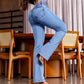 👖 50 % DE RÉDUCTION ! 💃 Jean évasé stretch à taille haute – Silhouette élancée, confort optimal et style intemporel ✨