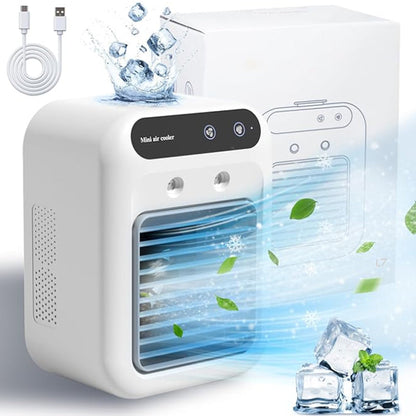❄️50 % de réduction 🌬️ Mini rafraîchisseur d'air 3 en 1 – Rafraîchit, humidifie et parfume ! Idéal pour votre bureau et votre chambre